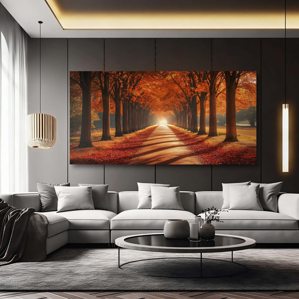 Khaki Fantasy Nature Wall Art Canvas Painting Prints Artwor Office Bedroom Living Room Decor