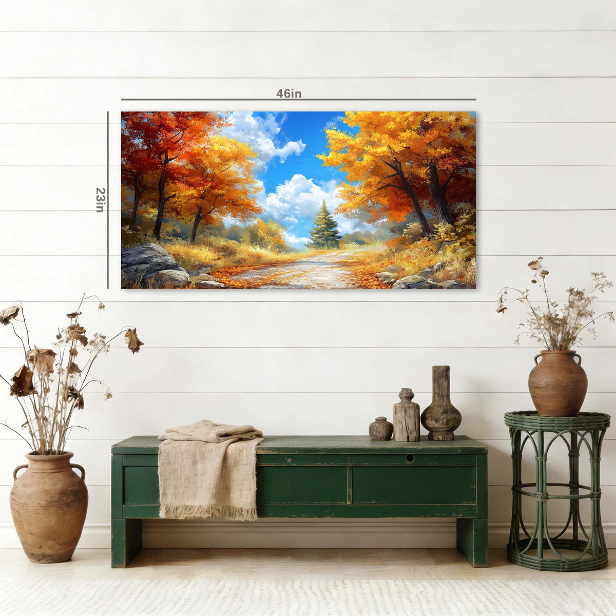 Blue Pretty Nature Wall Art for Living Room Canvas Painting Prints Artwork Family Bedroom Office Decor