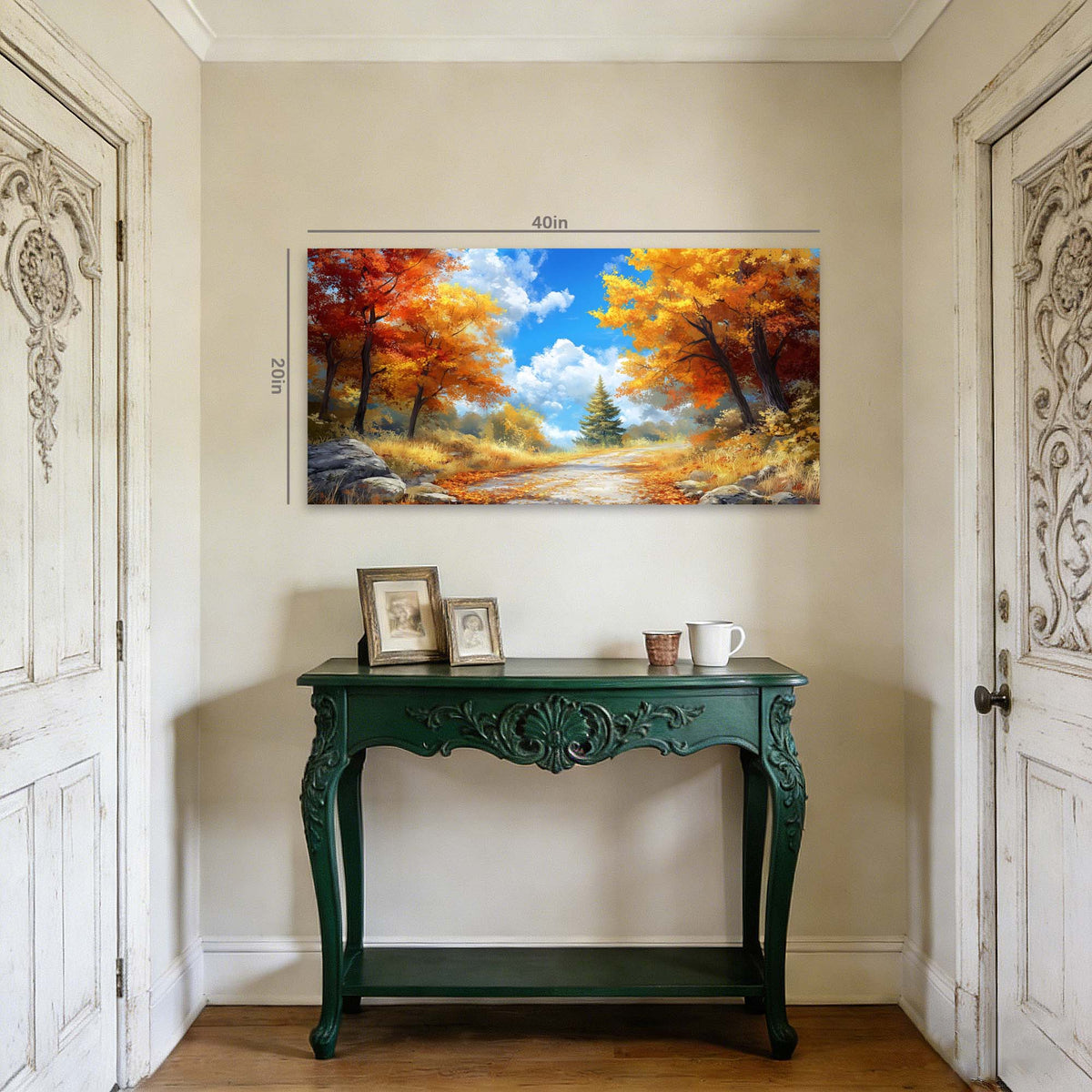 Blue Pretty Nature Wall Art for Living Room Canvas Painting Prints Artwork Family Bedroom Office Decor