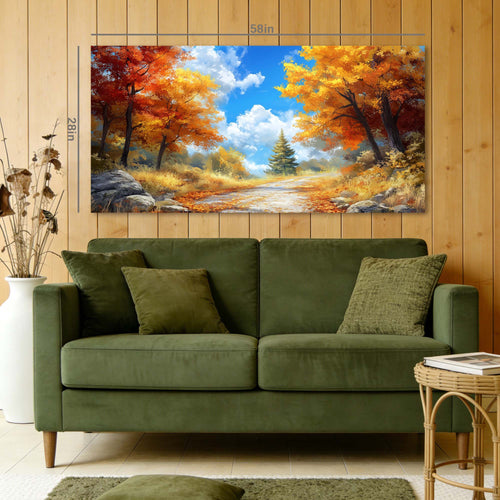 Blue Pretty Nature Wall Art for Living Room Canvas Painting Prints Artwork Family Bedroom Office Decor