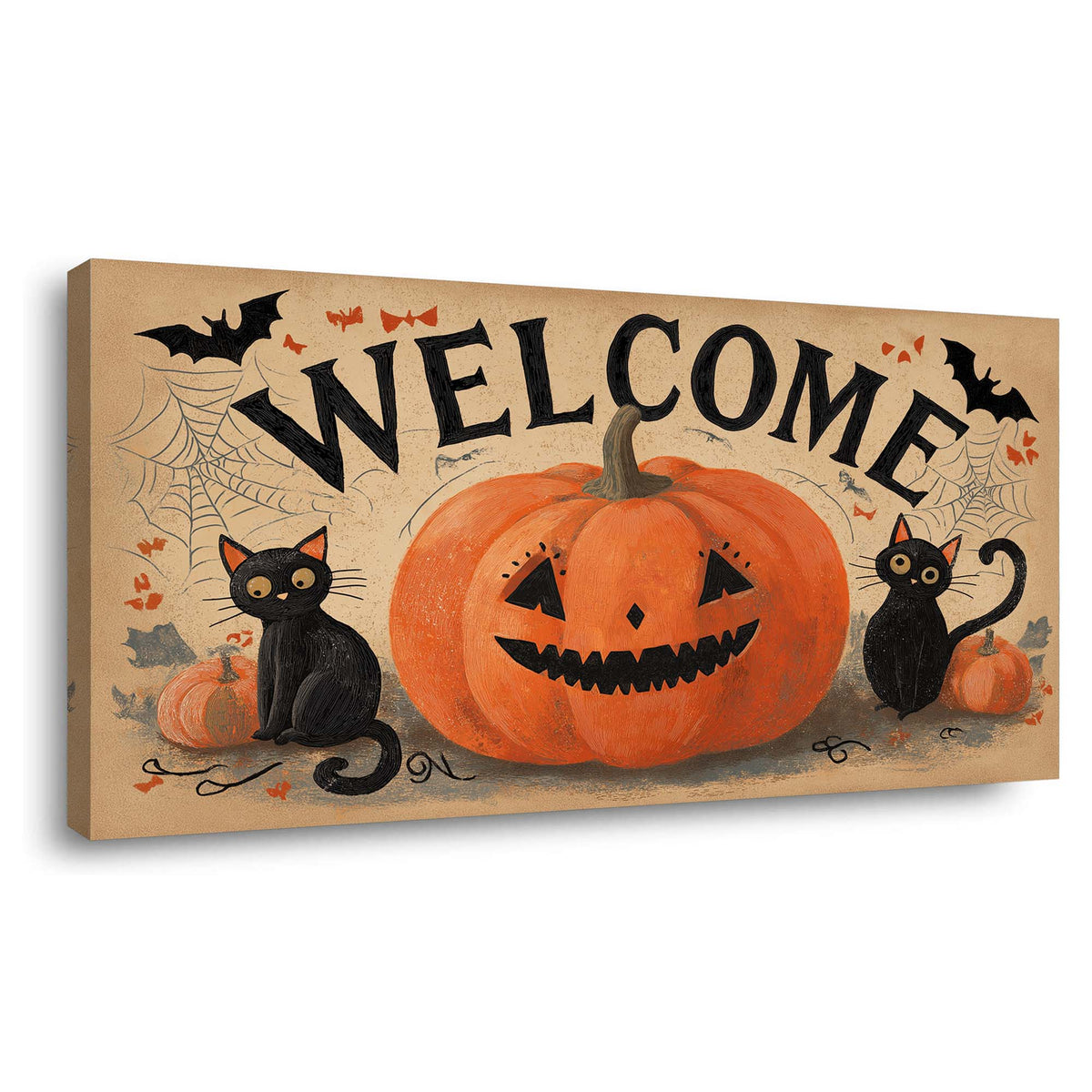 Black Vintage Horror Wall Art Canvas Painting Prints Artwor Office Bedroom Living Room Decor
