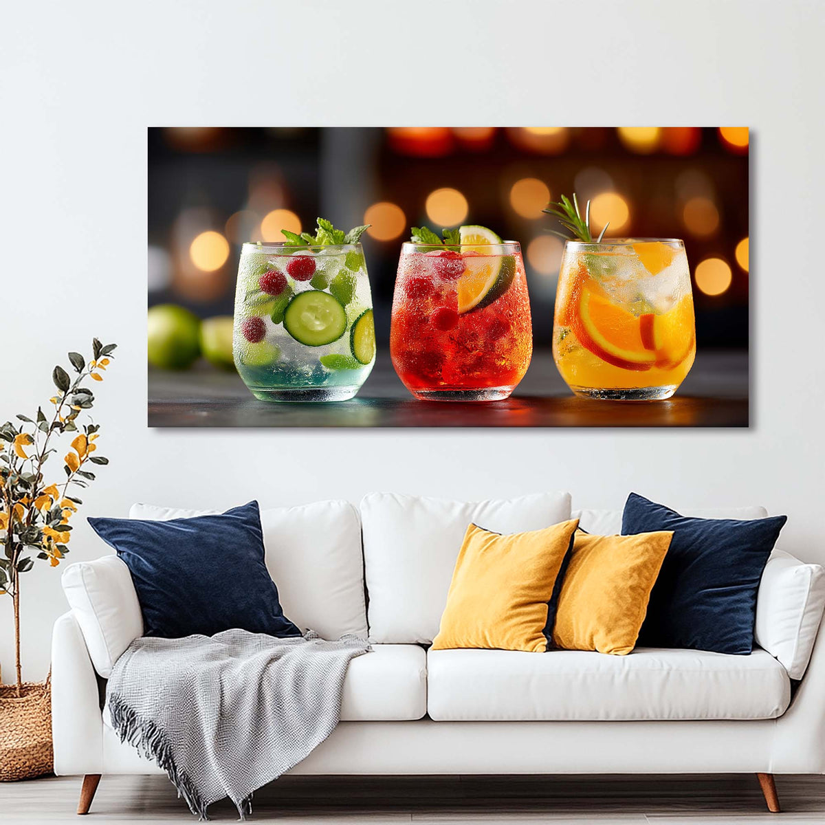 Gold Pretty Floral Canvas Wall Art for Living Room Prints Artwork Bedroom Office Decor