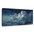 Navy Blue Nature Wall Art for Living Room Canvas Painting Prints Art Deco Artwork Office Bedroom Decor