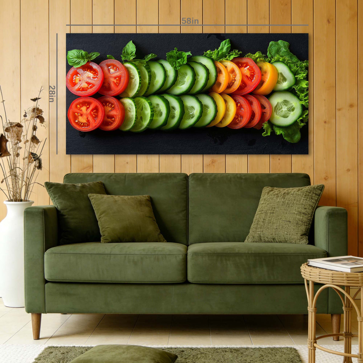 Orange Nature Wall Art for Living Room Canvas Painting Prints Art Deco Artwork Office Bedroom Decor