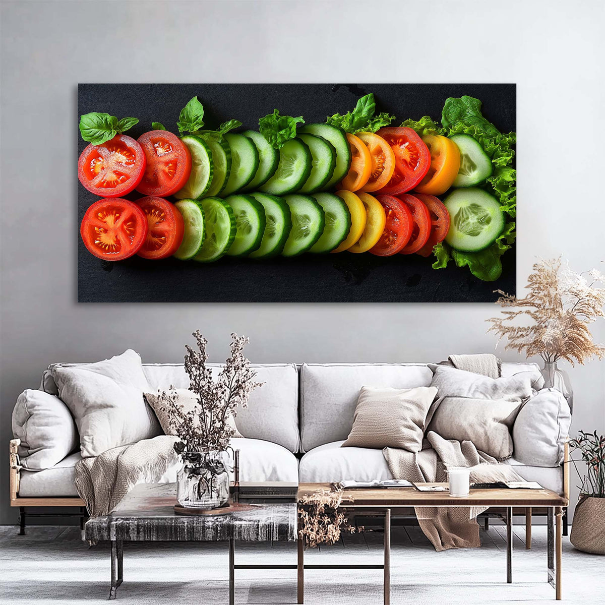 Orange Nature Wall Art for Living Room Canvas Painting Prints Art Deco Artwork Office Bedroom Decor