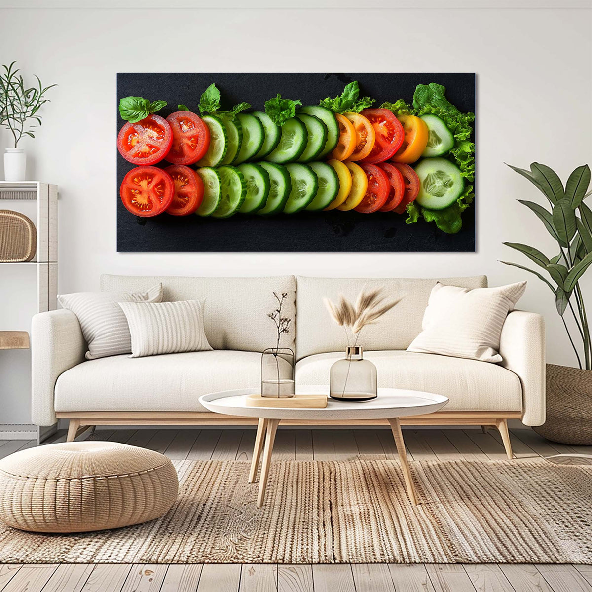 Orange Nature Wall Art for Living Room Canvas Painting Prints Art Deco Artwork Office Bedroom Decor