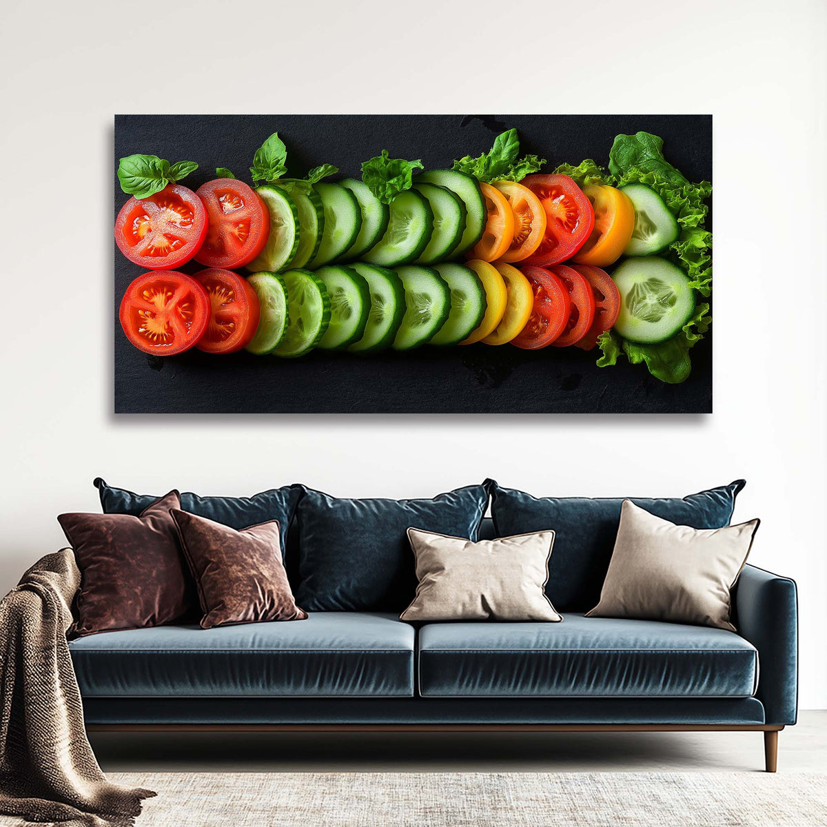 Orange Nature Wall Art for Living Room Canvas Painting Prints Art Deco Artwork Office Bedroom Decor