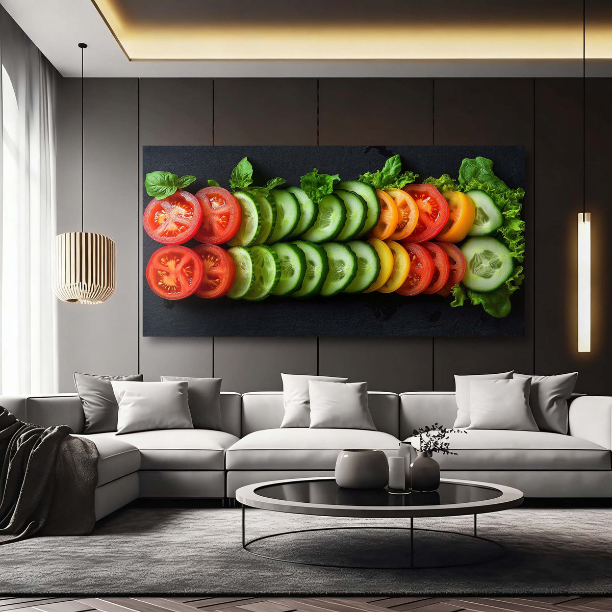 Orange Nature Wall Art for Living Room Canvas Painting Prints Art Deco Artwork Office Bedroom Decor