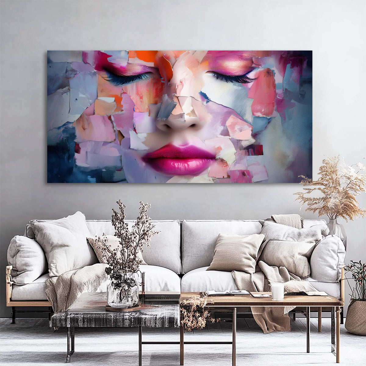White Abstract Abstract Wall Art Art Deco Painting Prints Canvas Artwork Living Room Family Bedroom Office Decor