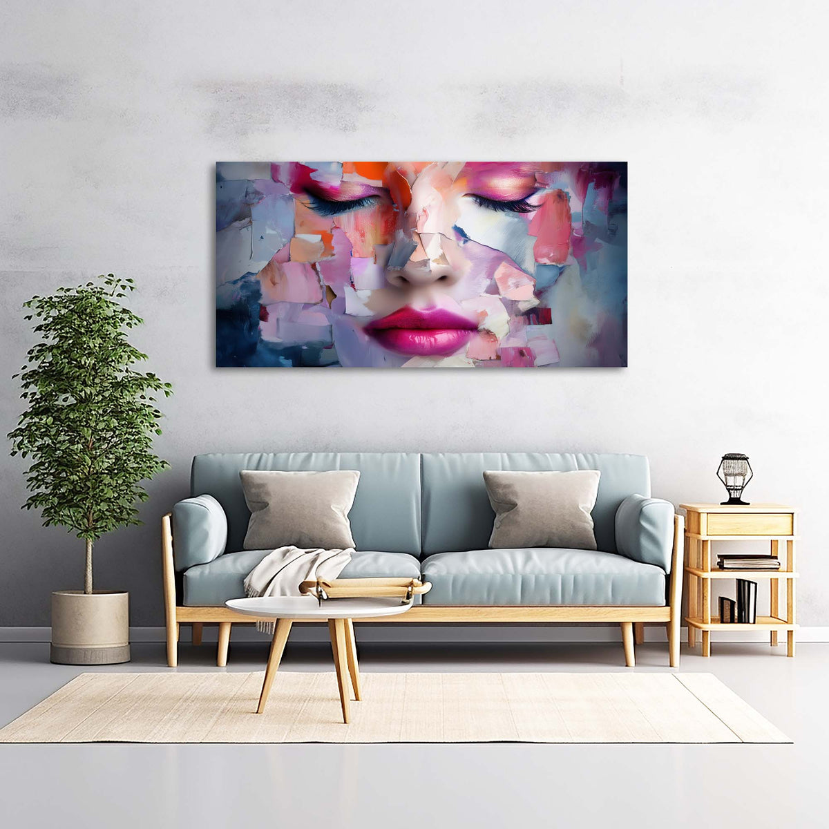 White Abstract Abstract Wall Art Art Deco Painting Prints Canvas Artwork Living Room Family Bedroom Office Decor