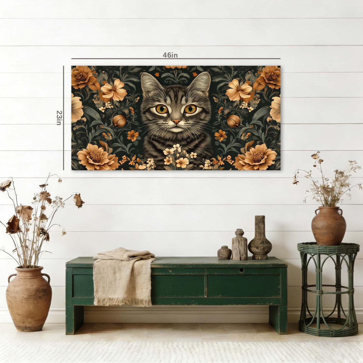 Red Floral Floral Wall Art Art Deco Painting Prints Canvas Artwork Living Room Family Bedroom Office Decor