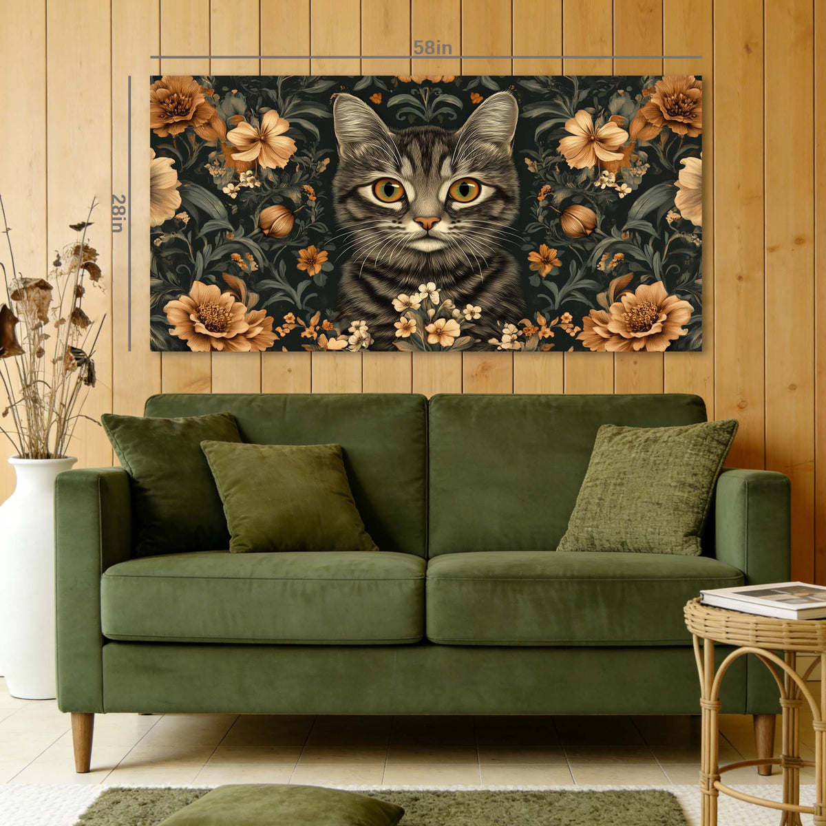 Red Floral Floral Wall Art Art Deco Painting Prints Canvas Artwork Living Room Family Bedroom Office Decor