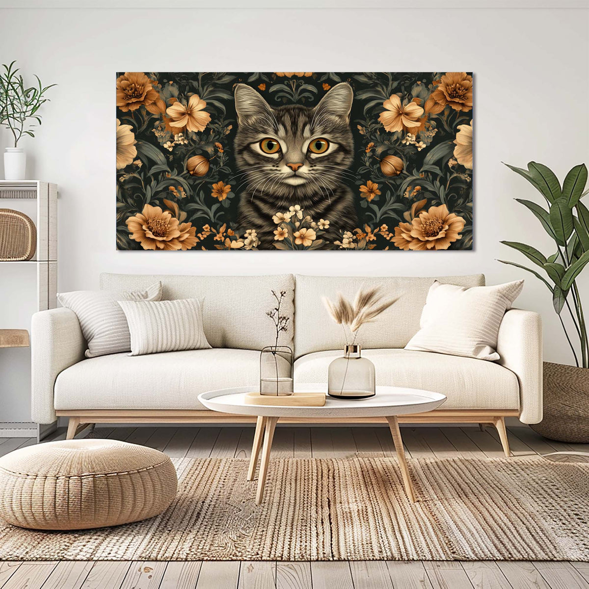 Red Floral Floral Wall Art Art Deco Painting Prints Canvas Artwork Living Room Family Bedroom Office Decor