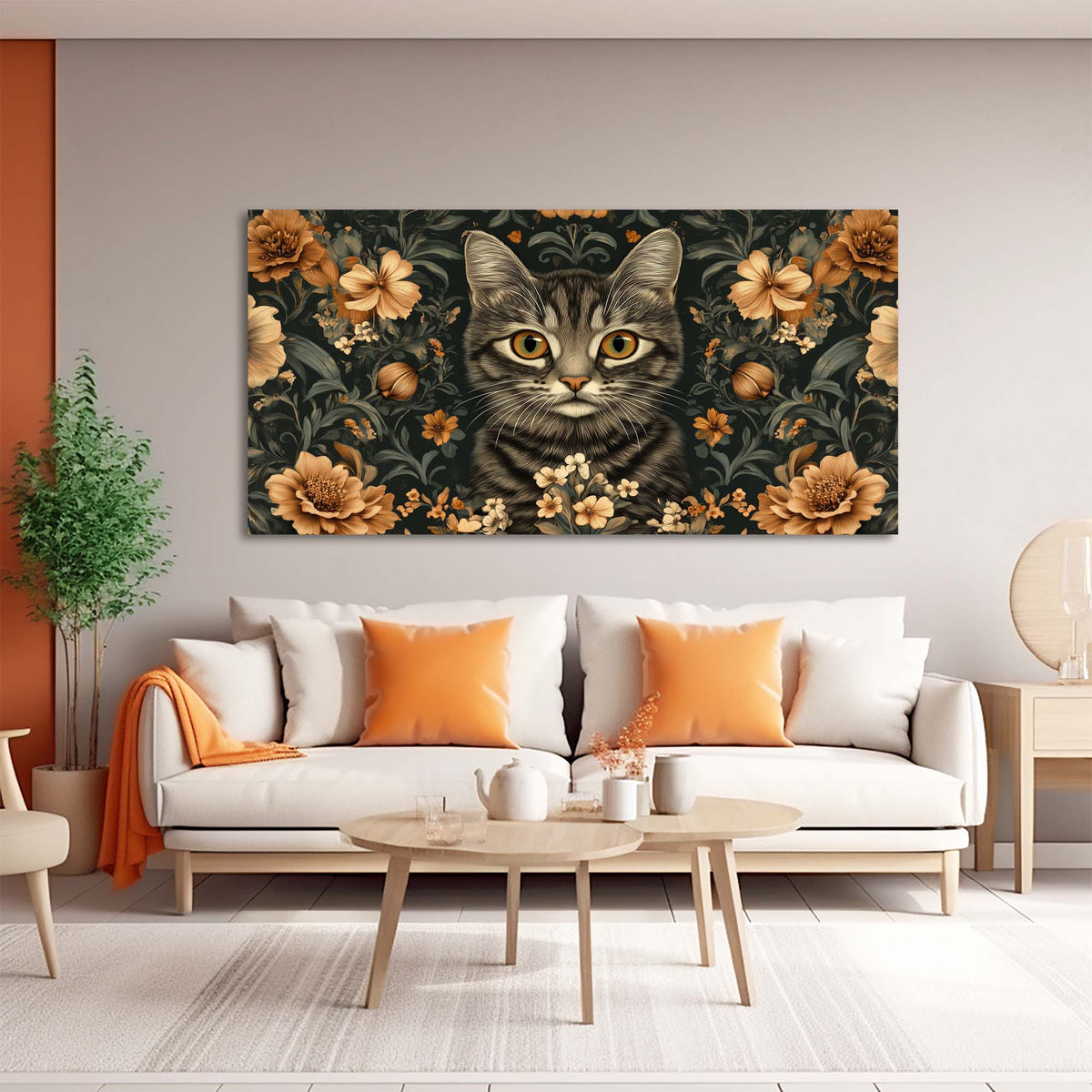 Red Floral Floral Wall Art Art Deco Painting Prints Canvas Artwork Living Room Family Bedroom Office Decor