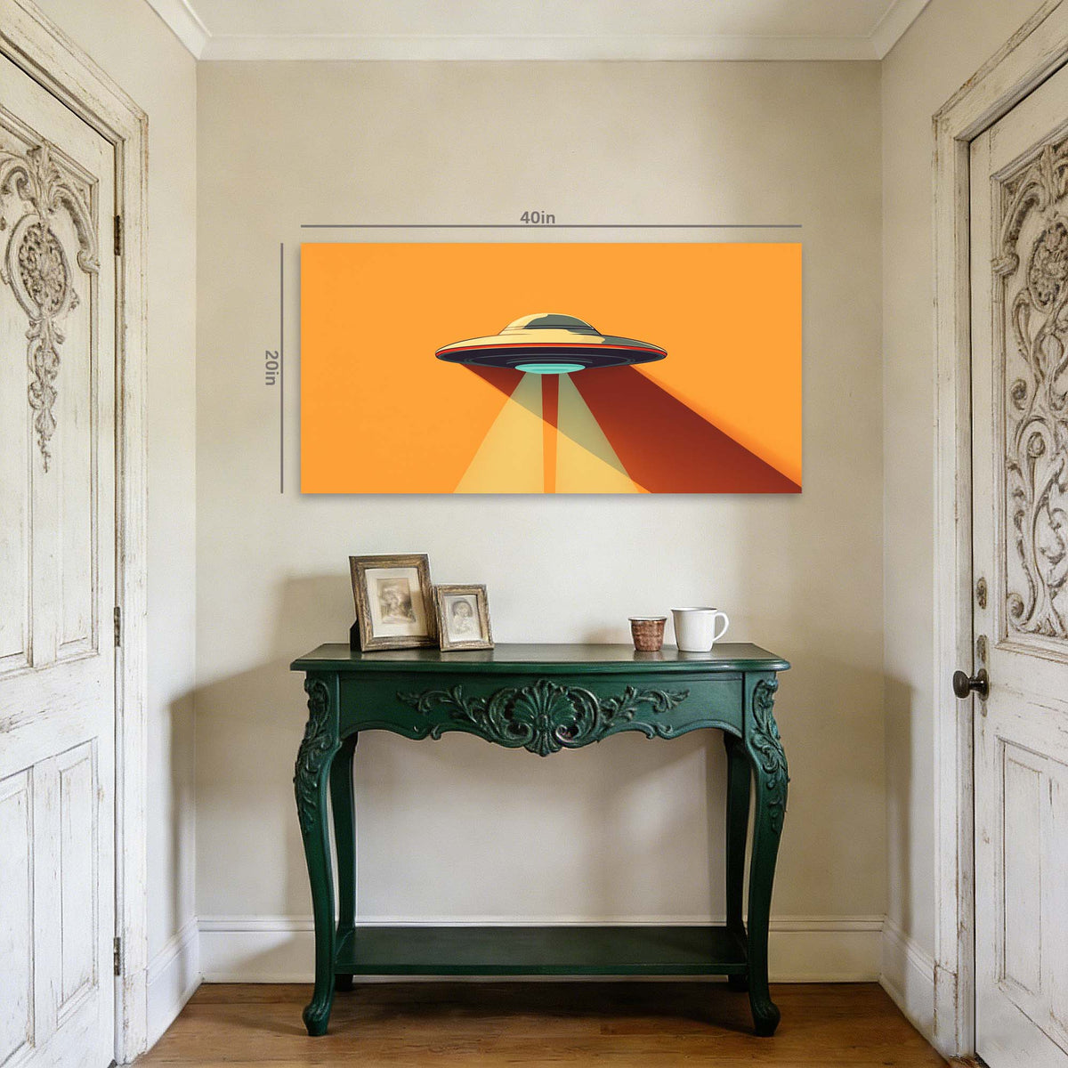 Red Science Fiction Wall Art Paintings Print Canvas Painting Prints Modern Artwork Office Living Room Over the Couch Bedroom Decor