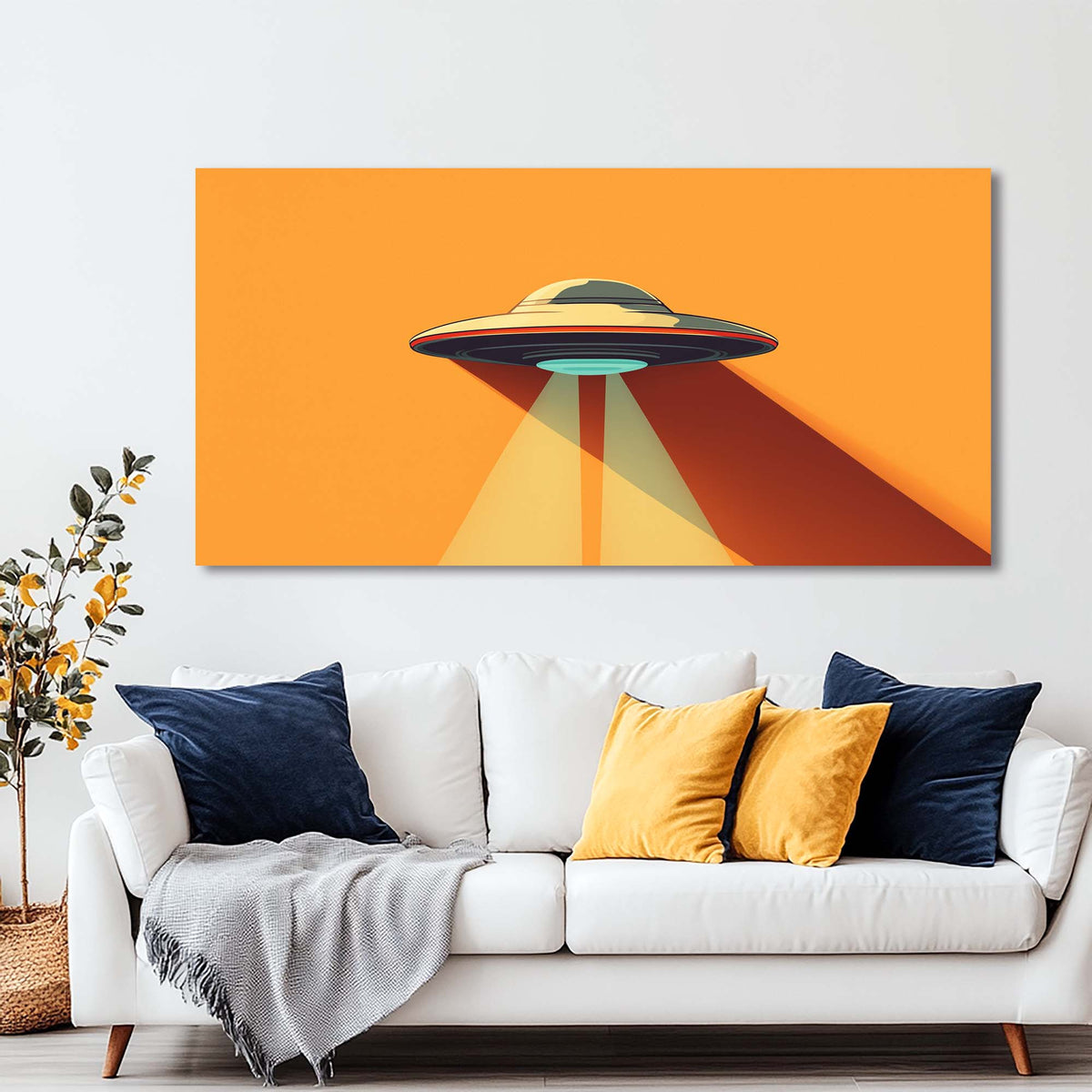 Red Science Fiction Wall Art Paintings Print Canvas Painting Prints Modern Artwork Office Living Room Over the Couch Bedroom Decor