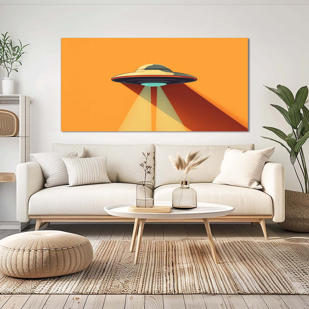 Red Science Fiction Wall Art Paintings Print Canvas Painting Prints Modern Artwork Office Living Room Over the Couch Bedroom Decor