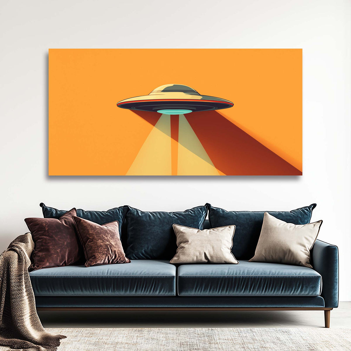 Red Science Fiction Wall Art Paintings Print Canvas Painting Prints Modern Artwork Office Living Room Over the Couch Bedroom Decor