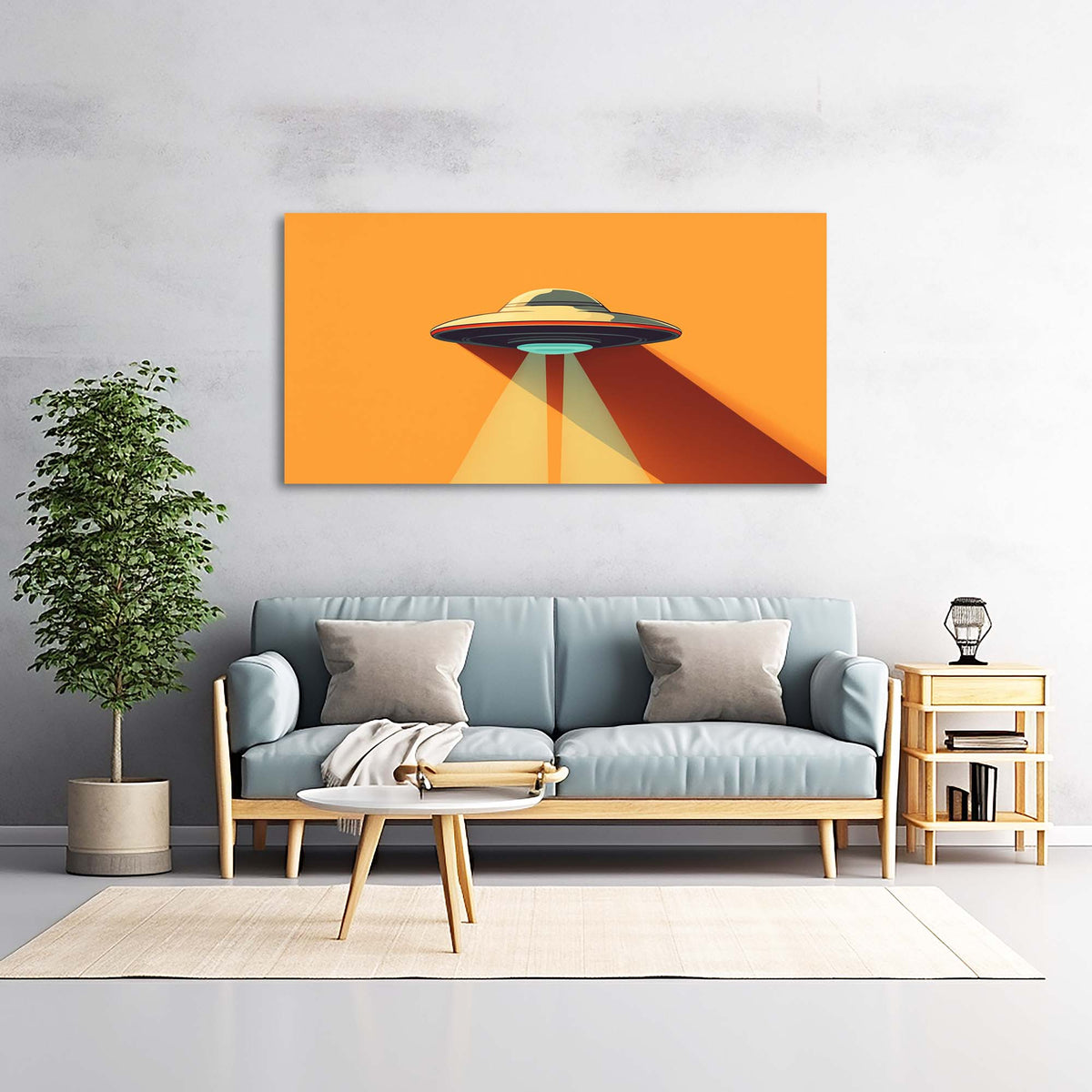 Red Science Fiction Wall Art Paintings Print Canvas Painting Prints Modern Artwork Office Living Room Over the Couch Bedroom Decor