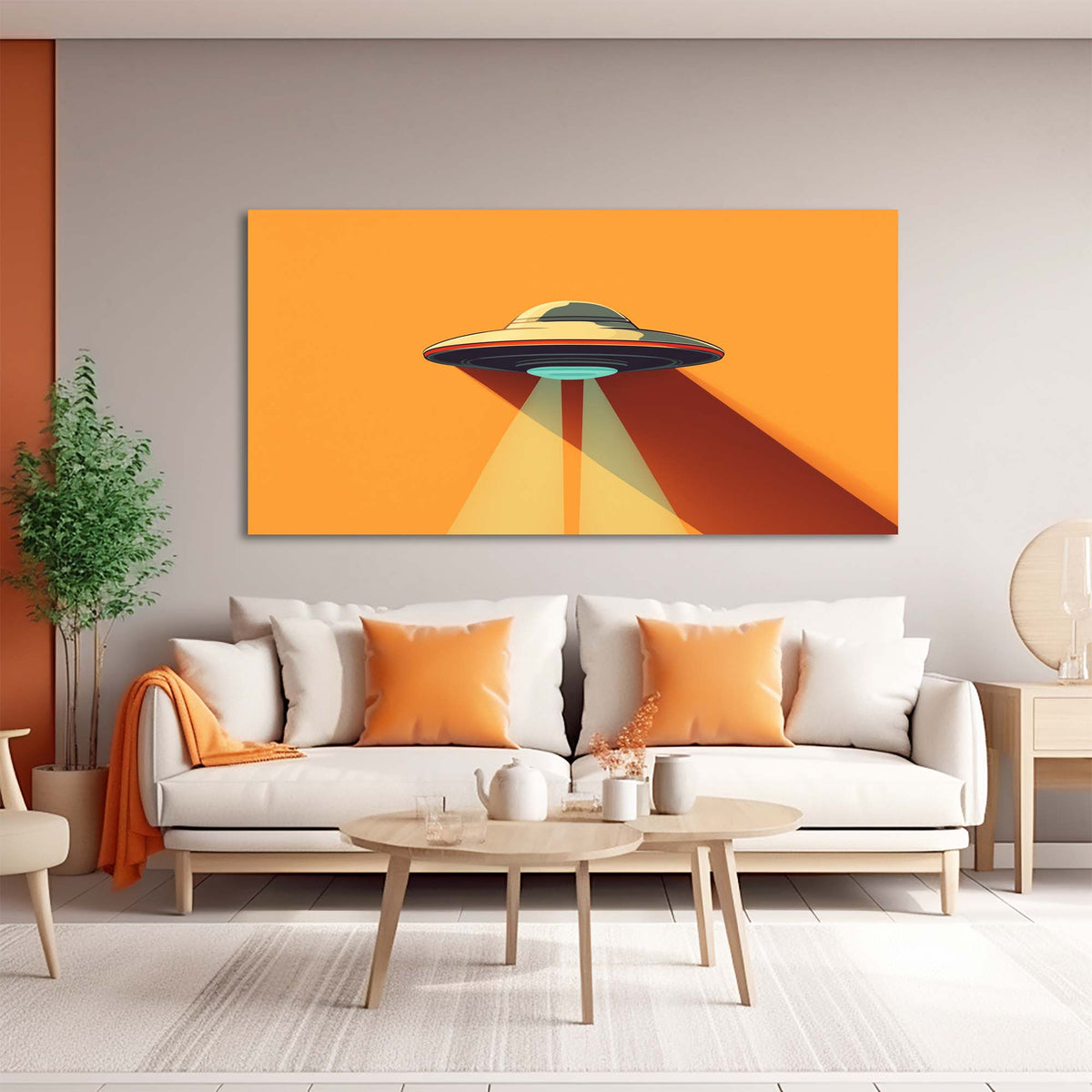 Red Science Fiction Wall Art Paintings Print Canvas Painting Prints Modern Artwork Office Living Room Over the Couch Bedroom Decor