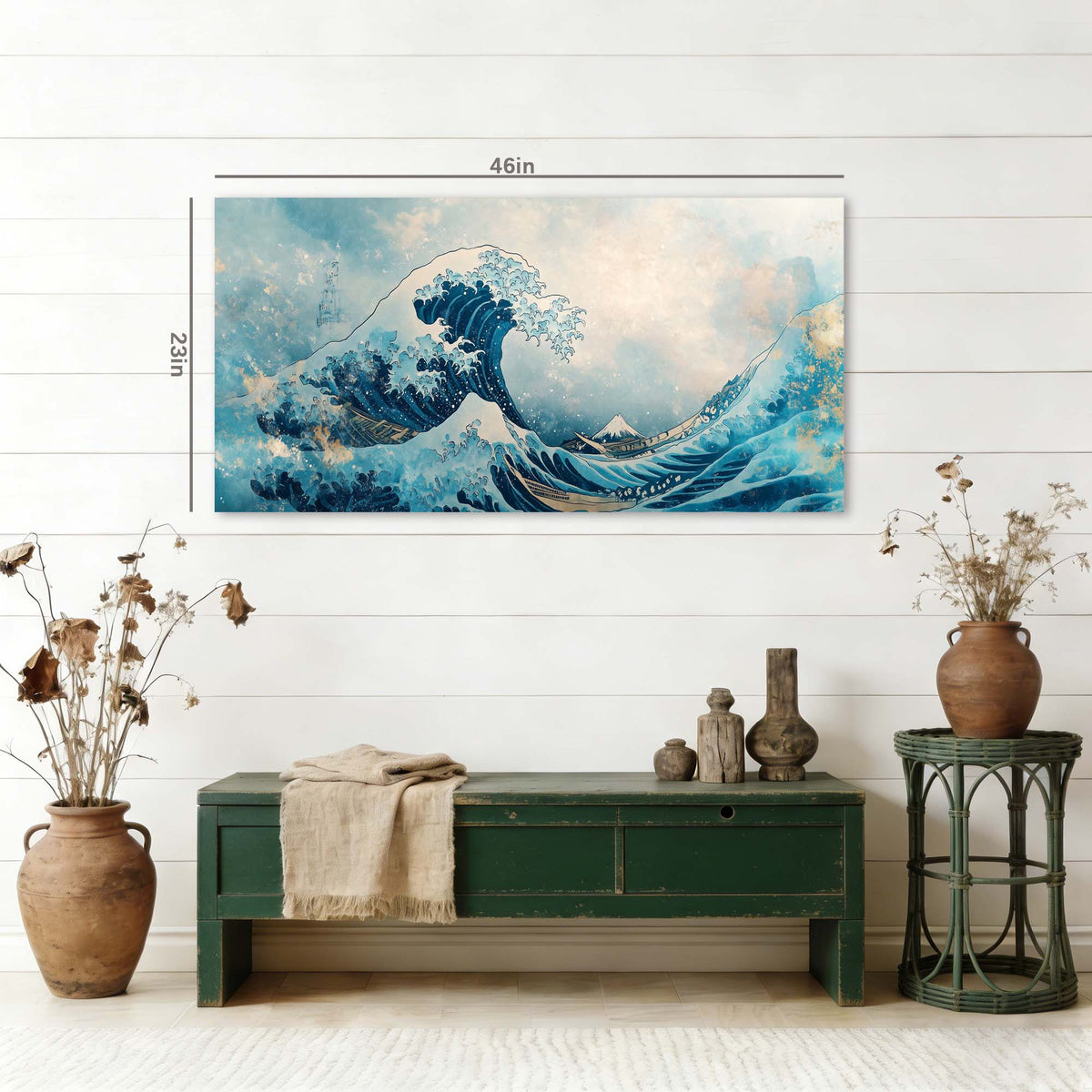 White Oriental Nature Wall Art Modern Canvas Painting Prints Artwork Office Hallway Bedroom Living Room Decor