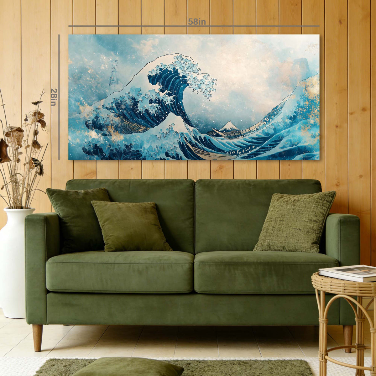 White Oriental Nature Wall Art Modern Canvas Painting Prints Artwork Office Hallway Bedroom Living Room Decor