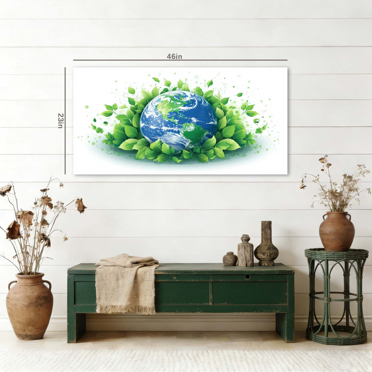 White Floral Nature Wall Art Canvas Painting Prints Artwor Office Bedroom Living Room Decor