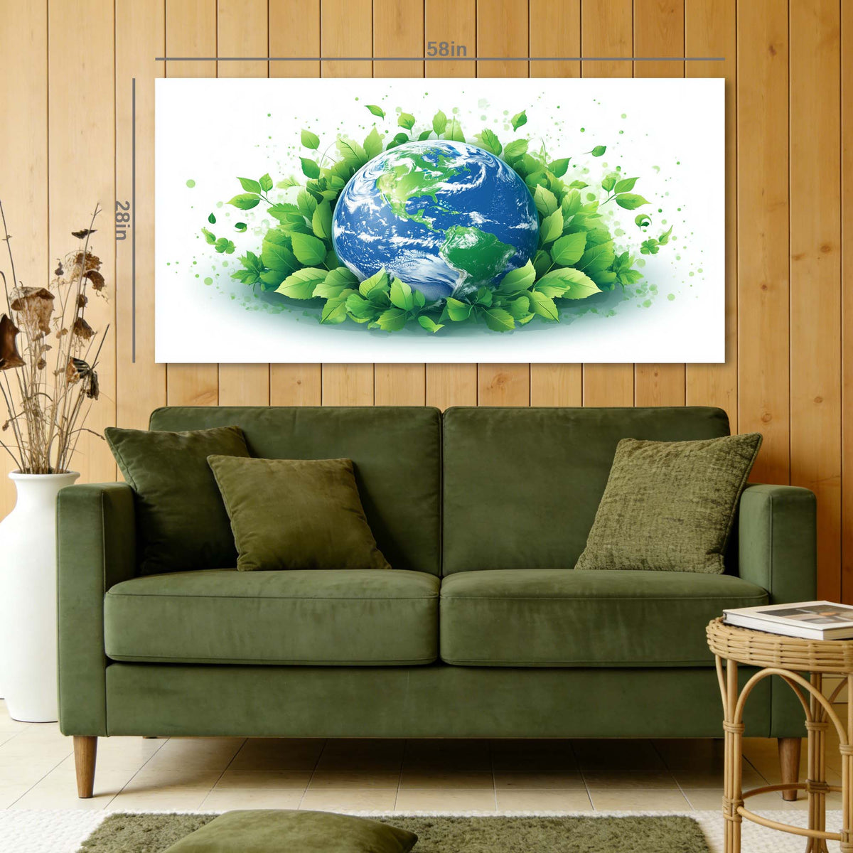 White Floral Nature Wall Art Canvas Painting Prints Artwor Office Bedroom Living Room Decor