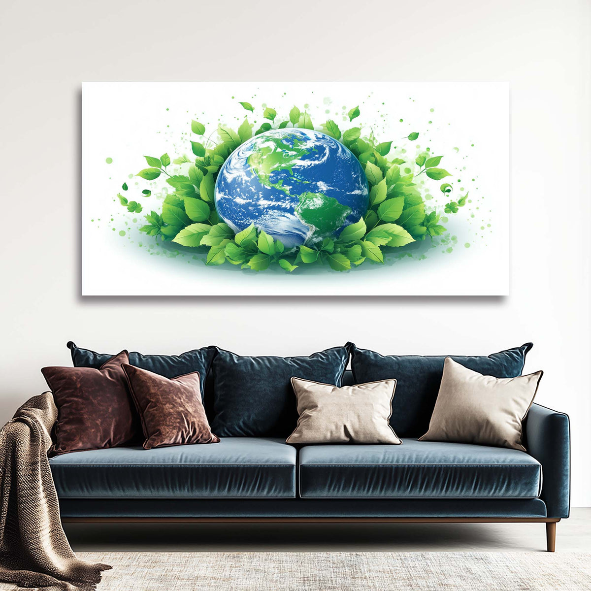 White Floral Nature Wall Art Canvas Painting Prints Artwor Office Bedroom Living Room Decor