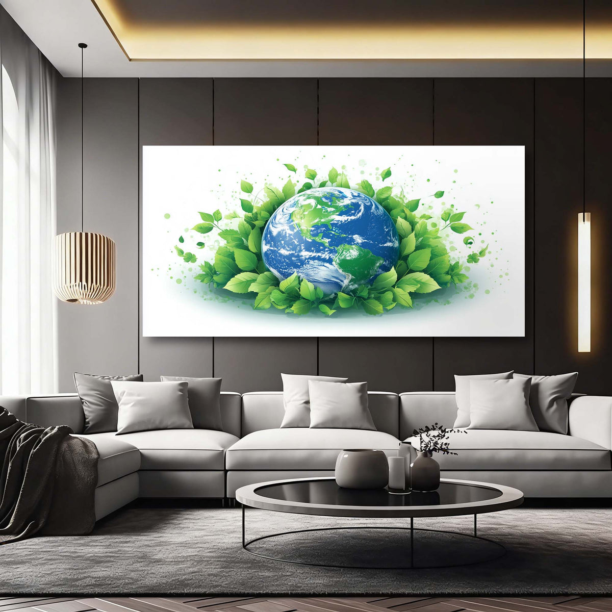 White Floral Nature Wall Art Canvas Painting Prints Artwor Office Bedroom Living Room Decor