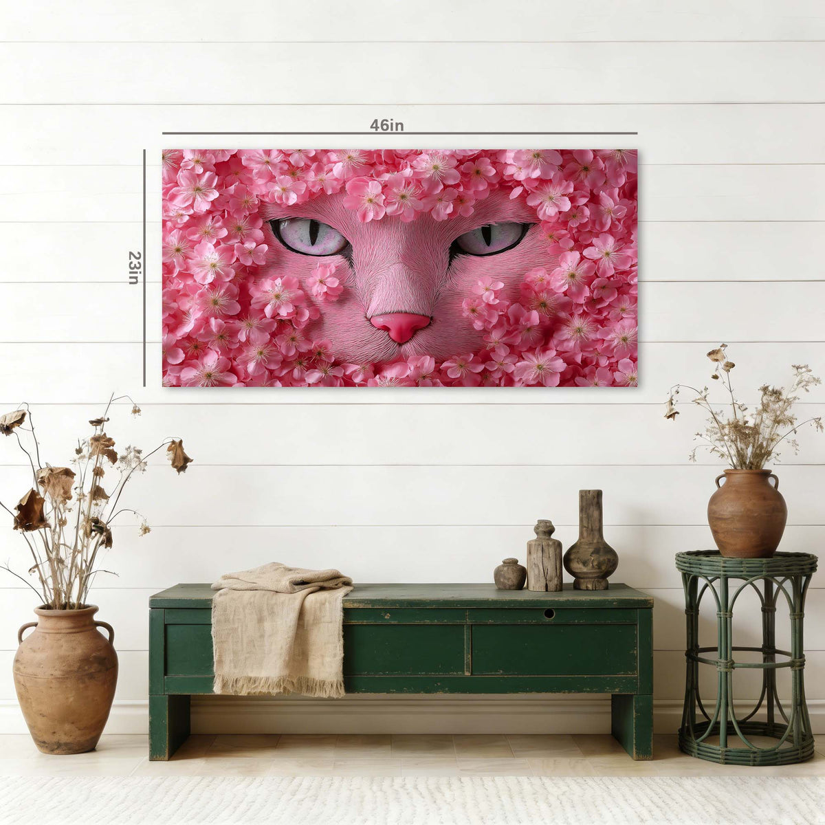 White Floral Wall Art Paintings Print Canvas Painting Prints Modern Artwork Office Living Room Over the Couch Bedroom Decor