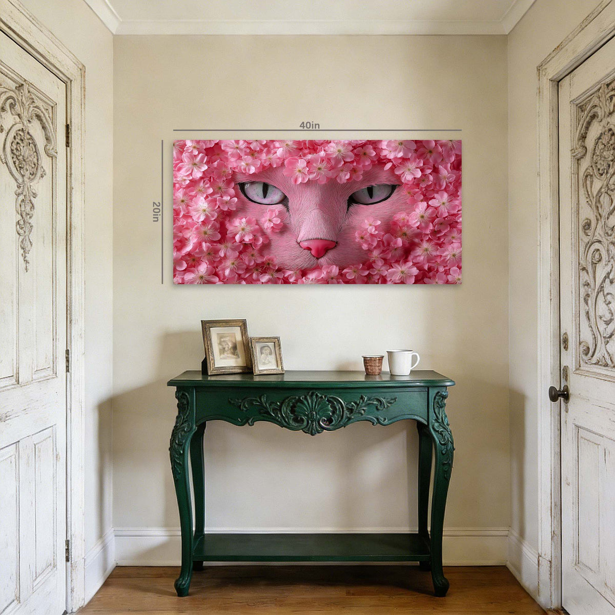 White Floral Wall Art Paintings Print Canvas Painting Prints Modern Artwork Office Living Room Over the Couch Bedroom Decor