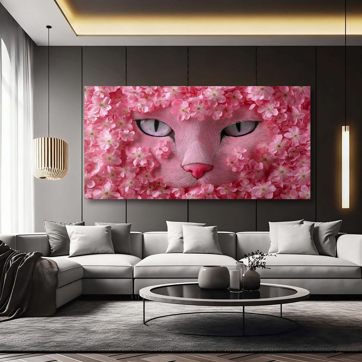 White Floral Wall Art Paintings Print Canvas Painting Prints Modern Artwork Office Living Room Over the Couch Bedroom Decor