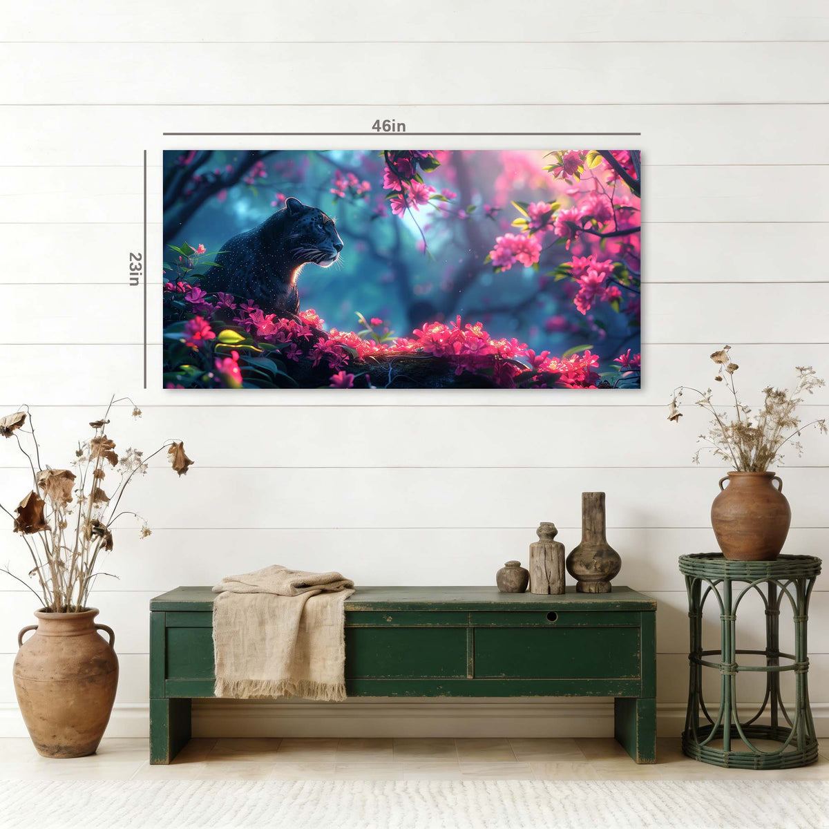 Red Floral Wall Art Paintings Print Canvas Painting Prints Modern Artwork Office Living Room Over the Couch Bedroom Decor