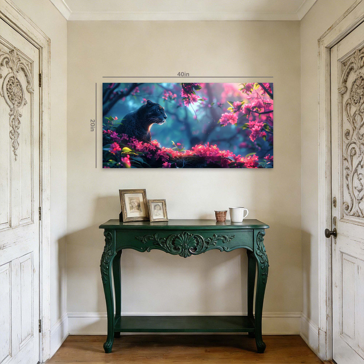 Red Floral Wall Art Paintings Print Canvas Painting Prints Modern Artwork Office Living Room Over the Couch Bedroom Decor