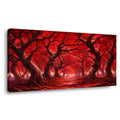 Red Fantasy Horror Wall Art for Living Room Canvas Painting Prints Artwork Family Bedroom Office Decor