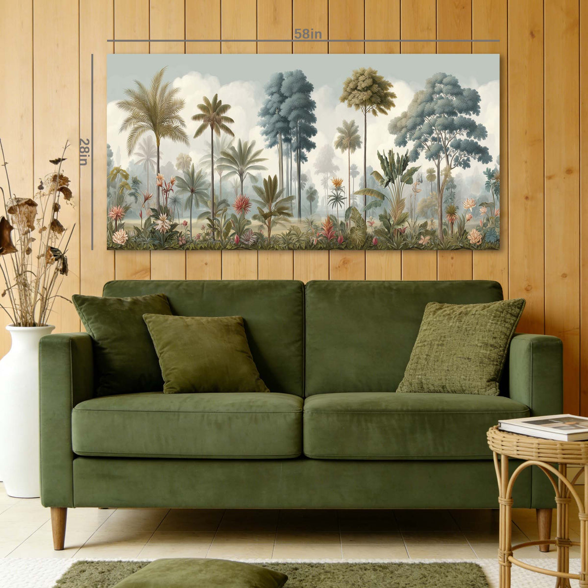 Off-White Nature Wall Art for Living Room Canvas Painting Prints Art Deco Artwork Office Bedroom Decor