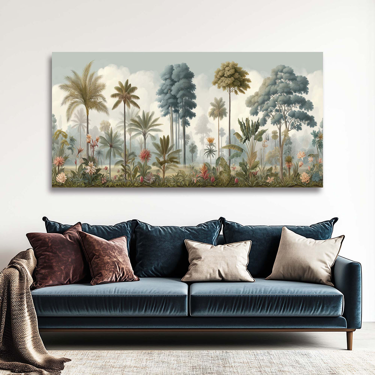 Off-White Nature Wall Art for Living Room Canvas Painting Prints Art Deco Artwork Office Bedroom Decor