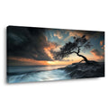 Navy Blue Nature Wall Art for Living Room Canvas Painting Prints Art Deco Artwork Office Bedroom Decor
