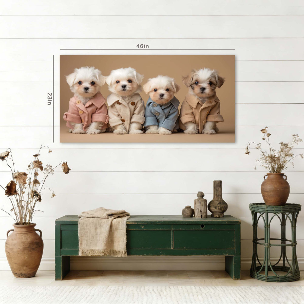 Sky Blue Pretty Animals Wall Art Modern Canvas Painting Prints Artwork Office Hallway Bedroom Living Room Decor