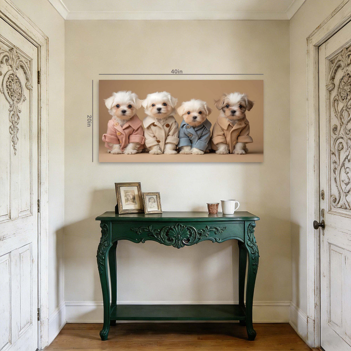Sky Blue Pretty Animals Wall Art Modern Canvas Painting Prints Artwork Office Hallway Bedroom Living Room Decor