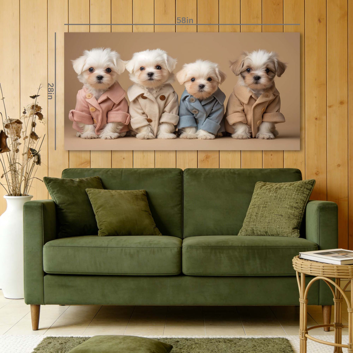 Sky Blue Pretty Animals Wall Art Modern Canvas Painting Prints Artwork Office Hallway Bedroom Living Room Decor