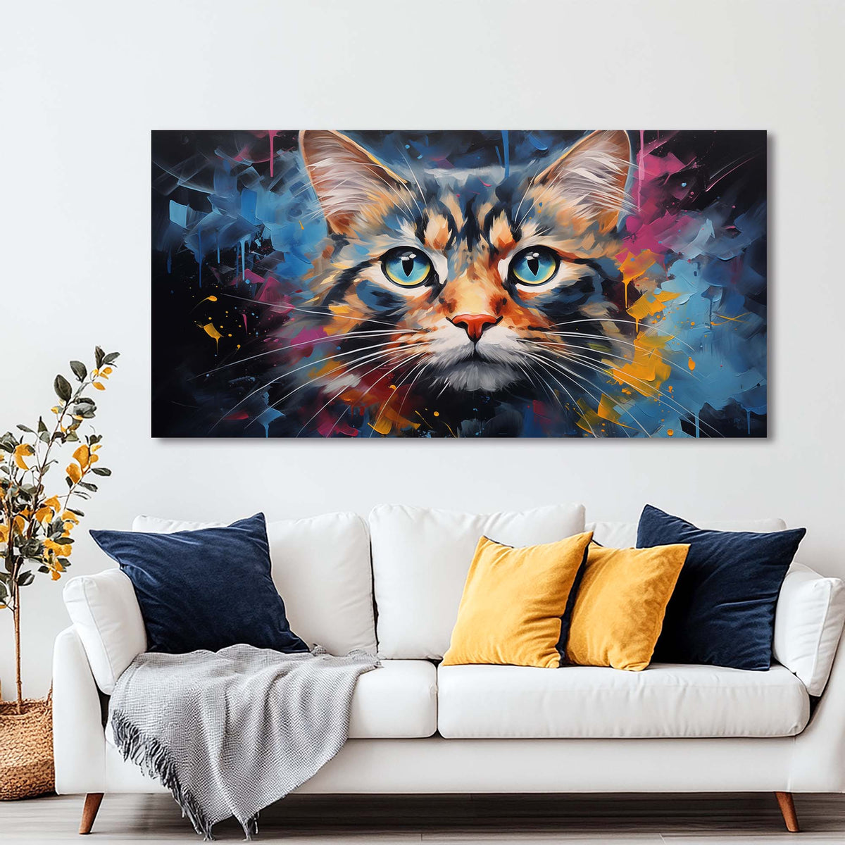 White Animals Wall Art Paintings Print Canvas Painting Prints Modern Artwork Office Living Room Over the Couch Bedroom Decor