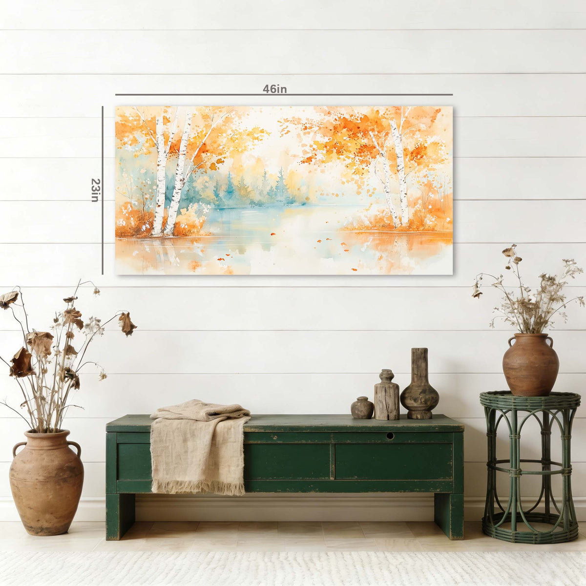 White Pretty Nature Canvas Wall Art for Living Room Prints Artwork Bedroom Office Decor