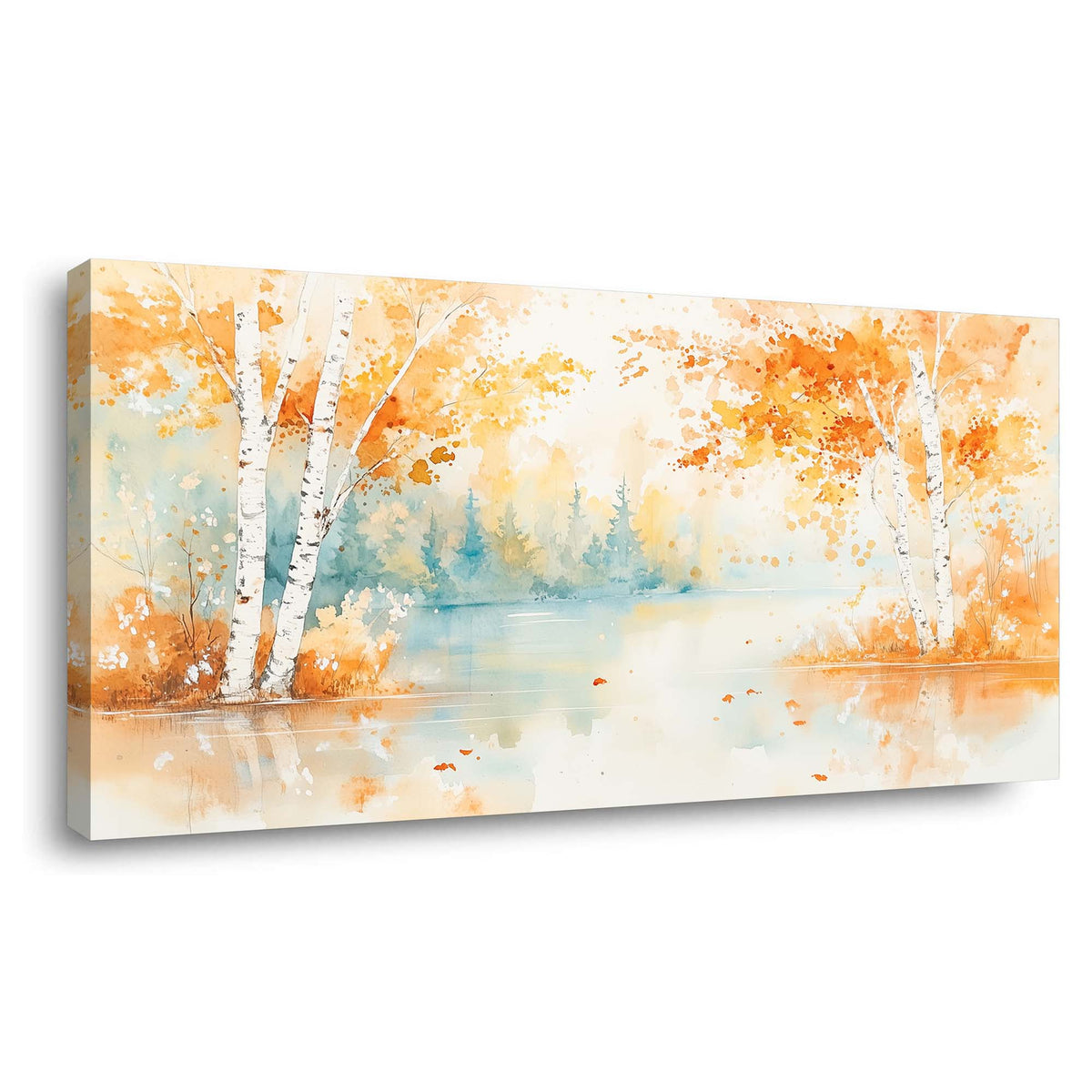 White Pretty Nature Canvas Wall Art for Living Room Prints Artwork Bedroom Office Decor