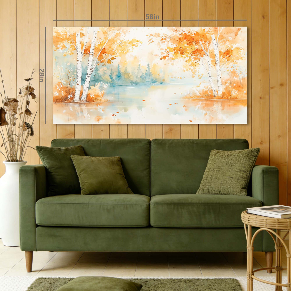 White Pretty Nature Canvas Wall Art for Living Room Prints Artwork Bedroom Office Decor