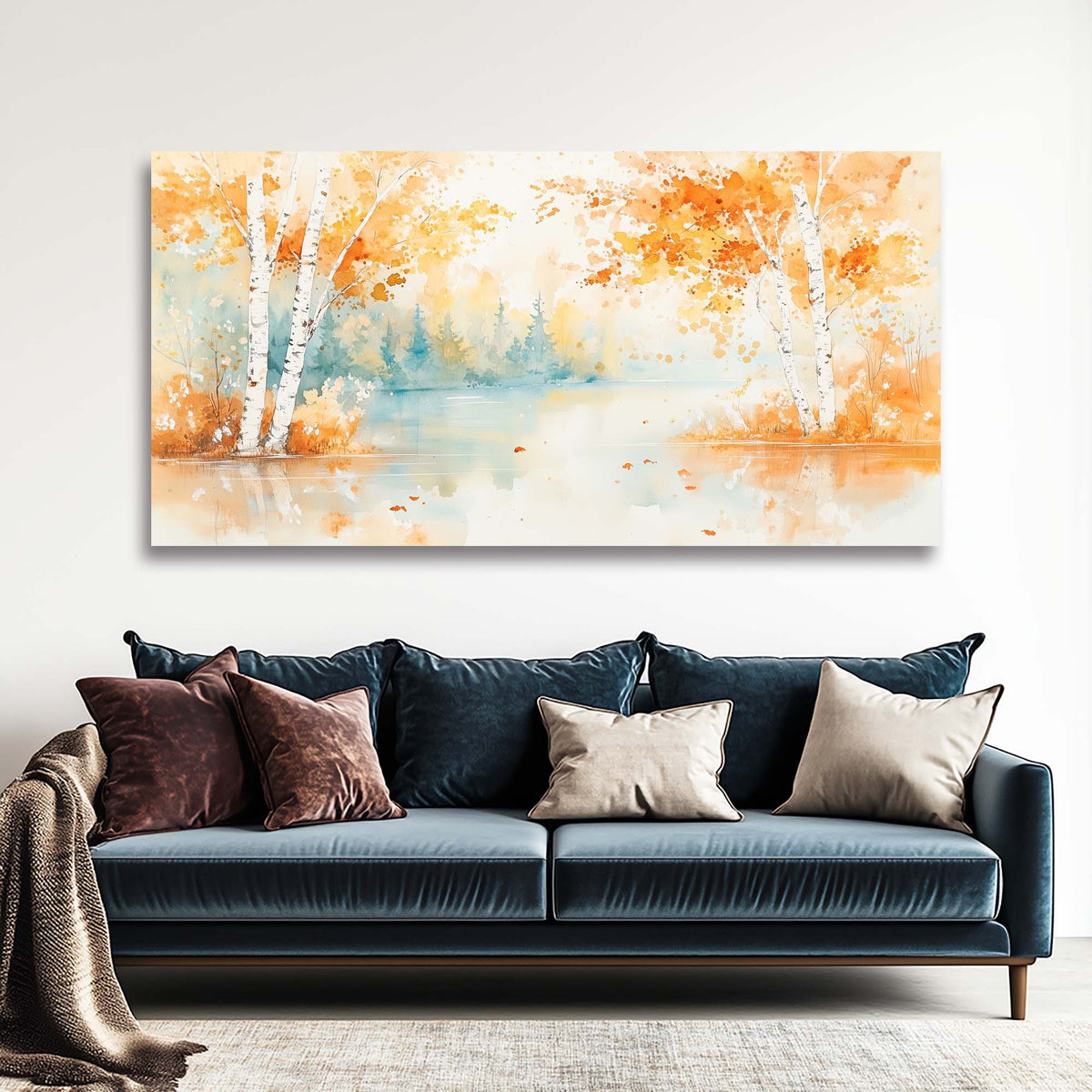 White Pretty Nature Canvas Wall Art for Living Room Prints Artwork Bedroom Office Decor