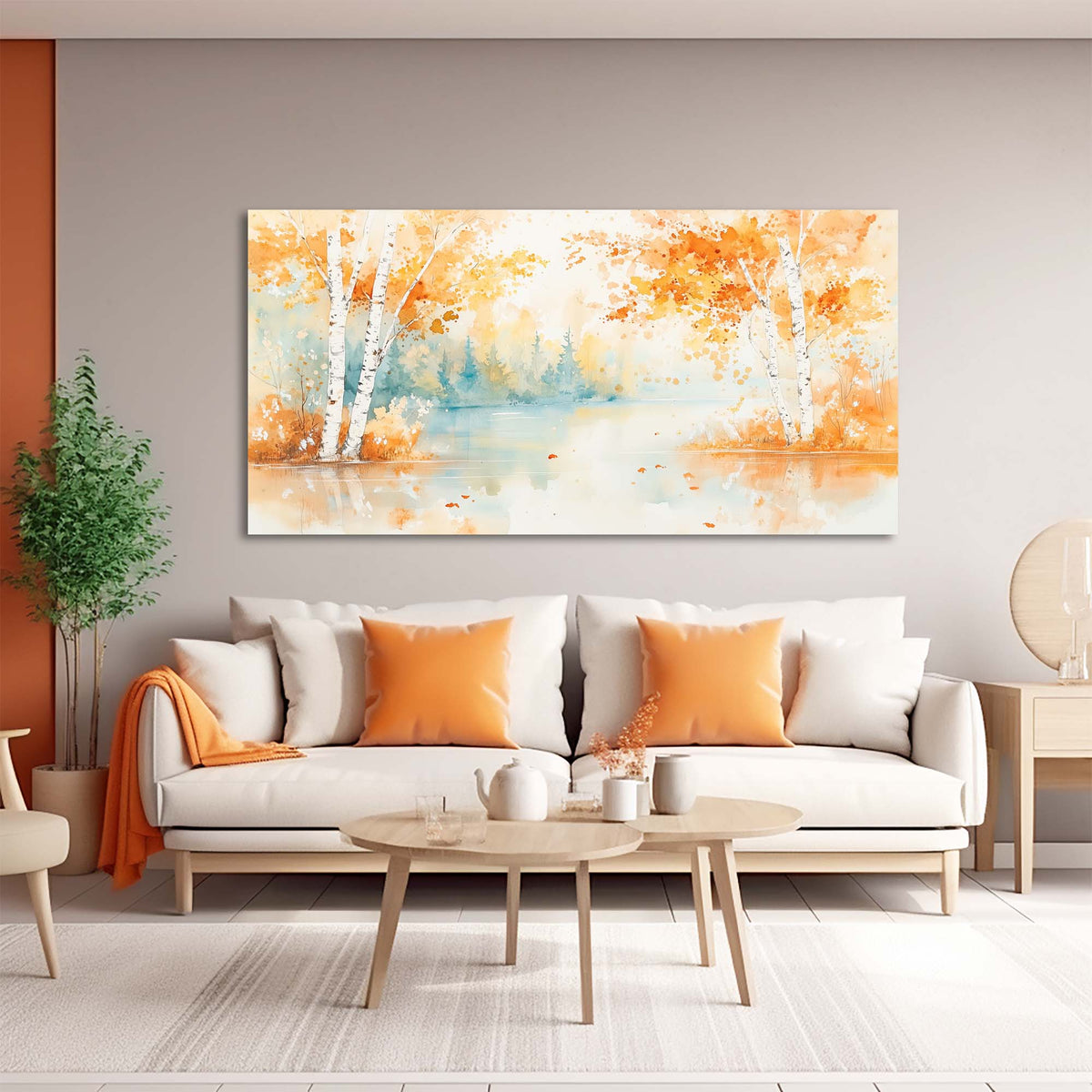 White Pretty Nature Canvas Wall Art for Living Room Prints Artwork Bedroom Office Decor