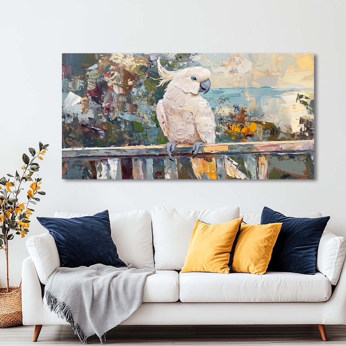 White Birds Wall Art Paintings Print Canvas Painting Prints Modern Artwork Office Living Room Over the Couch Bedroom Decor