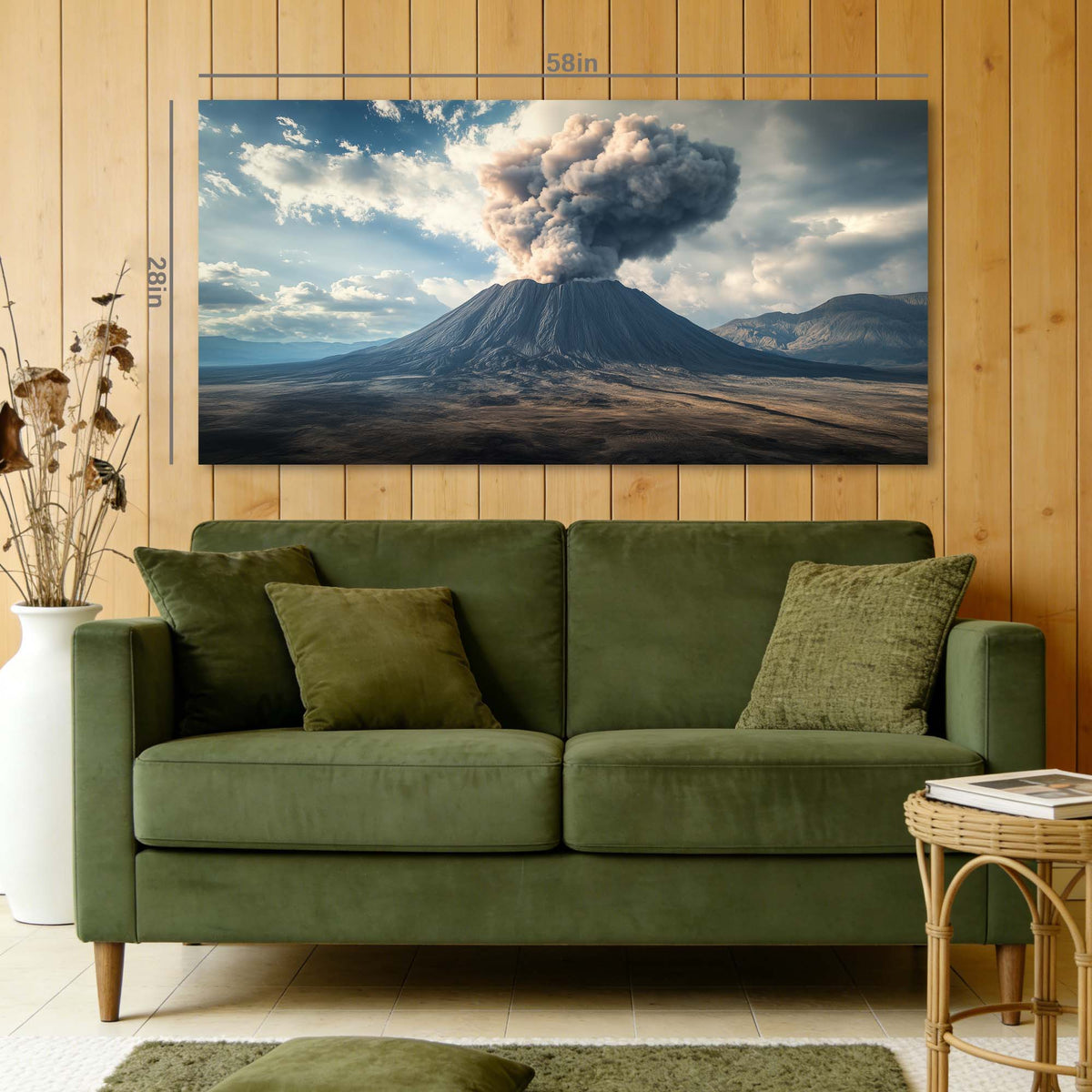 Light Gray Mysterious Nature Canvas Wall Art for Living Room Prints Artwork Bedroom Office Decor
